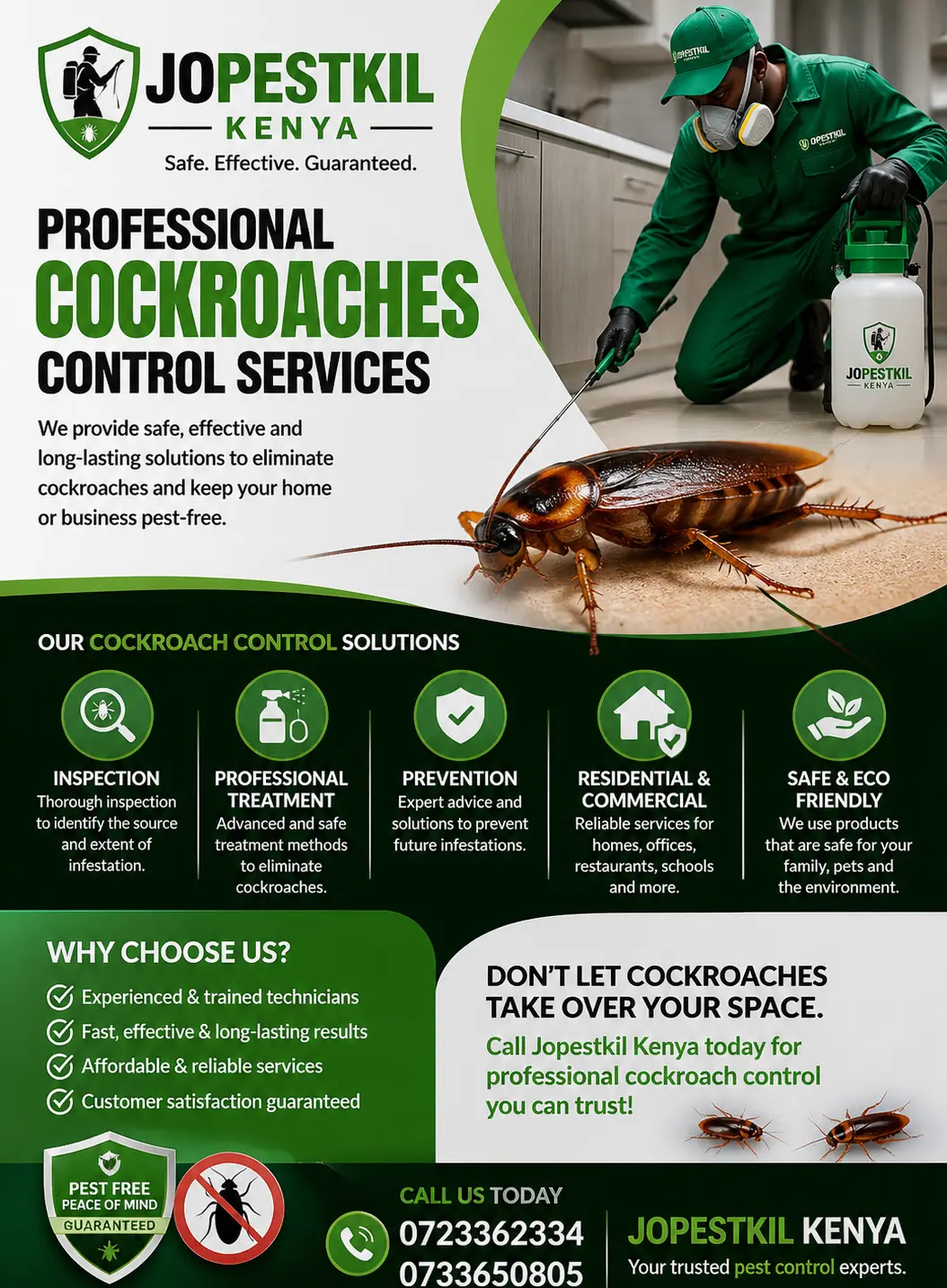 Cockroach Control in Watamu